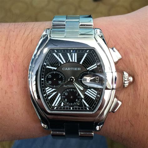 cartier roadster chronograph xl|cartier roadster xl chronograph watch.